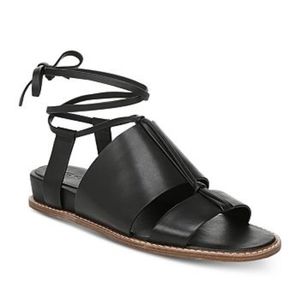 Forster Black Leather Sandals by Vince 7.5